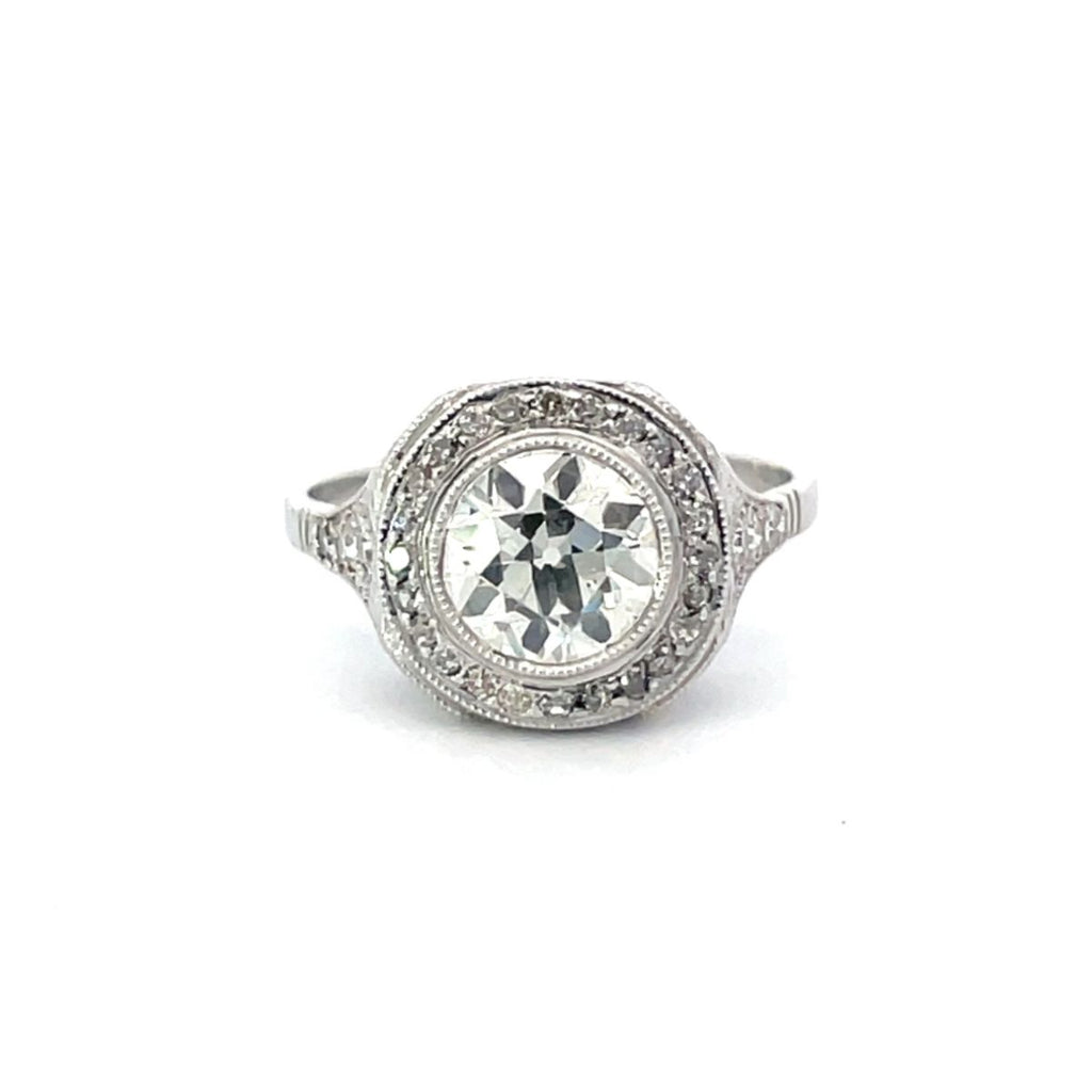 Barcelona Ring. A beautiful and rare Art Deco Era engagement diamond ring
