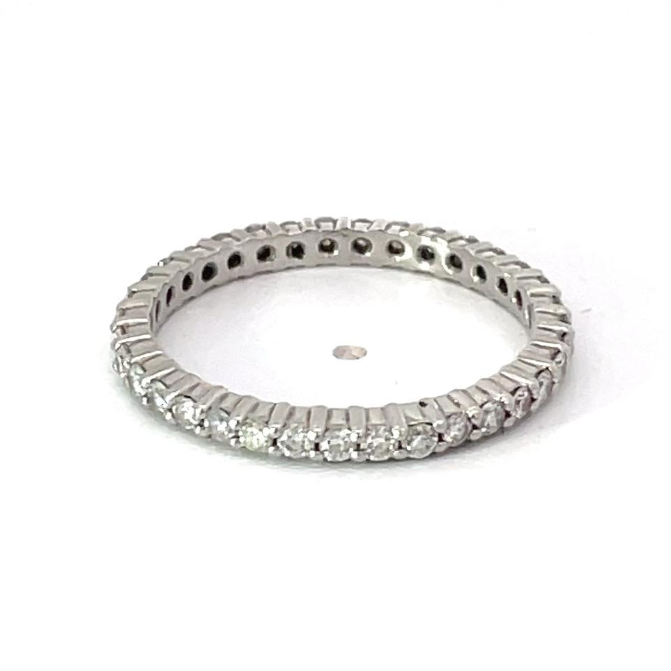 0.65ct Round Brilliant Cut Diamond Eternity Band Ring, Platinum