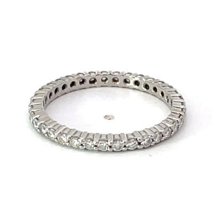 0.65ct Round Brilliant Cut Diamond Eternity Band Ring, Platinum