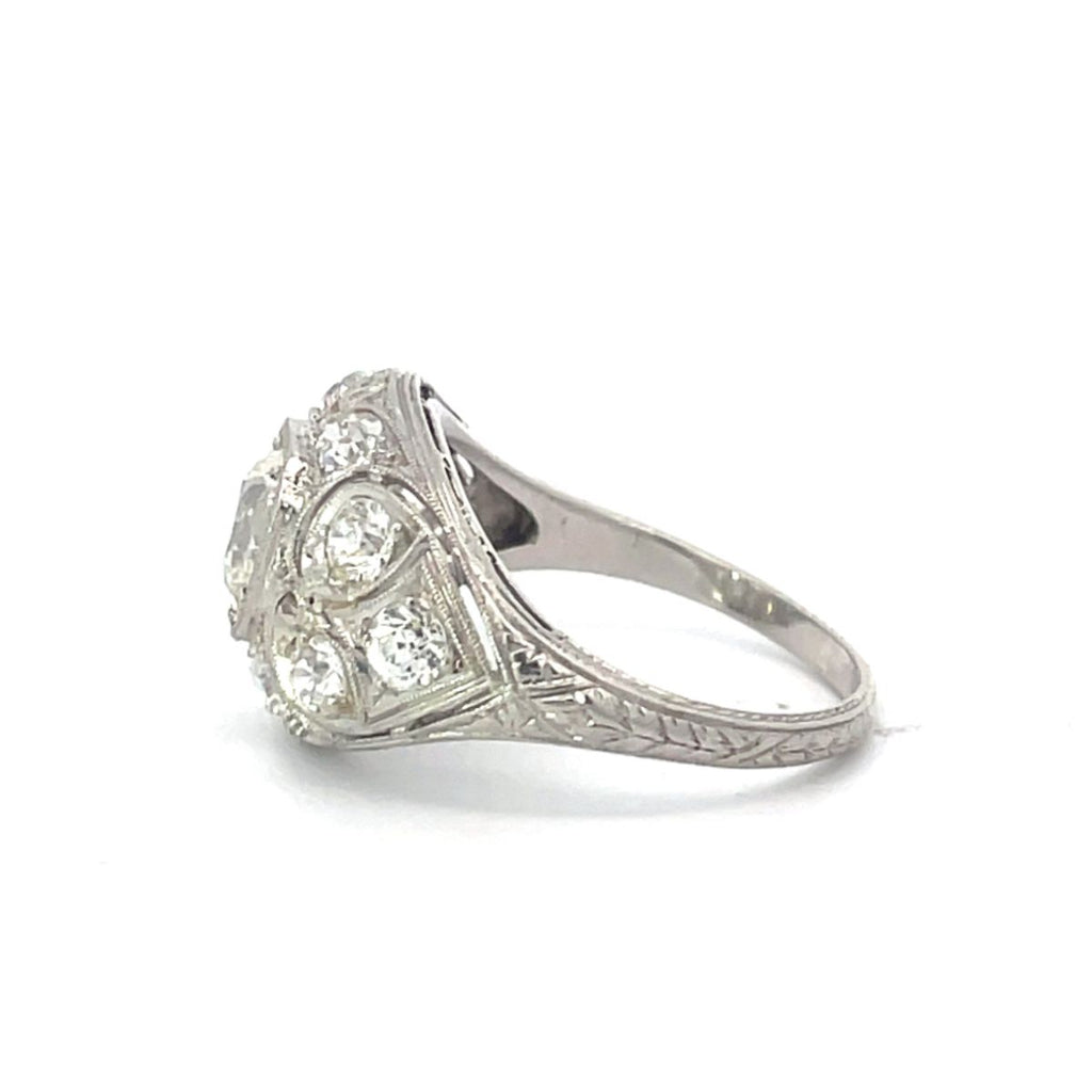 Teterboro Ring. Antique Edwardian Engagement Ring Circa 1910