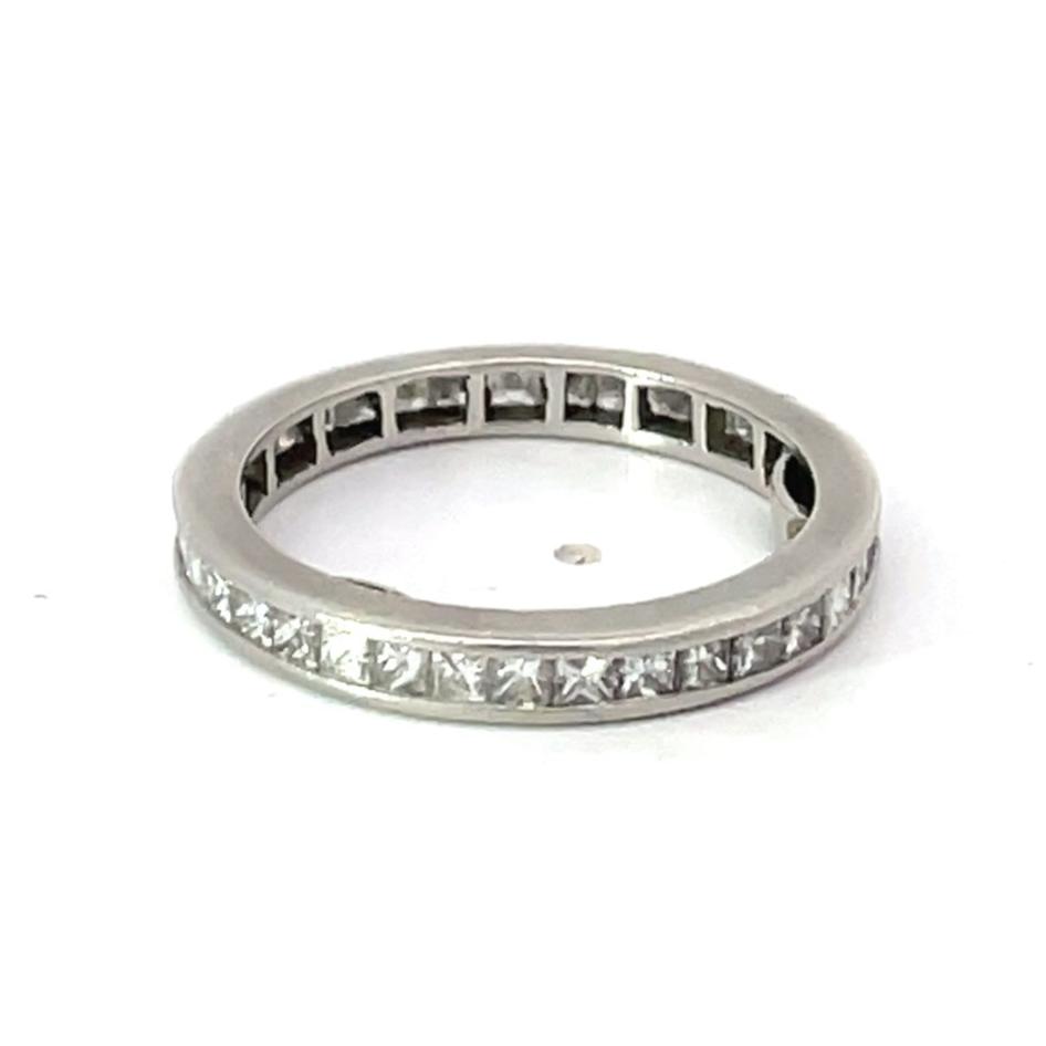 3.00ct Princess Cut Diamond Eternity Band Ring, Platinum