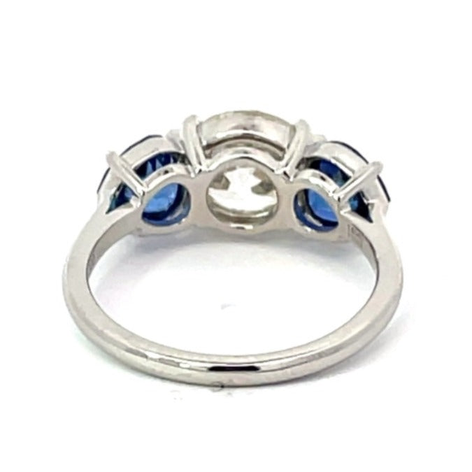Back view of 2.03ct Old European Cut Diamond Engagement Ring, Platinum