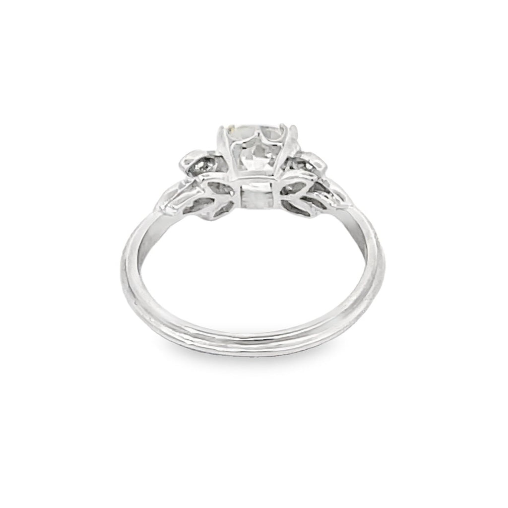 Back view of 1.16ct Old European Cut Diamond Engagement Ring