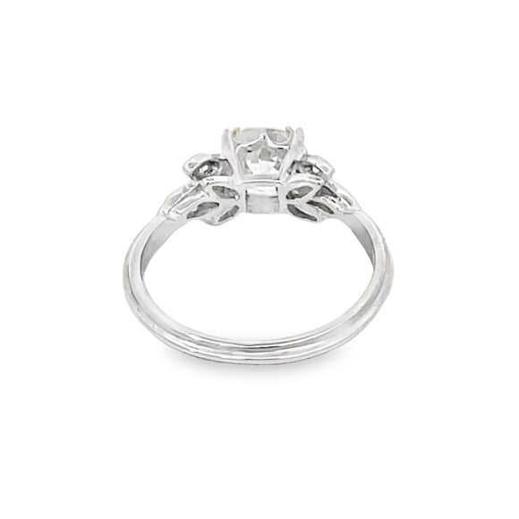 Front view of 1.16ct Old European Cut Diamond Engagement Ring