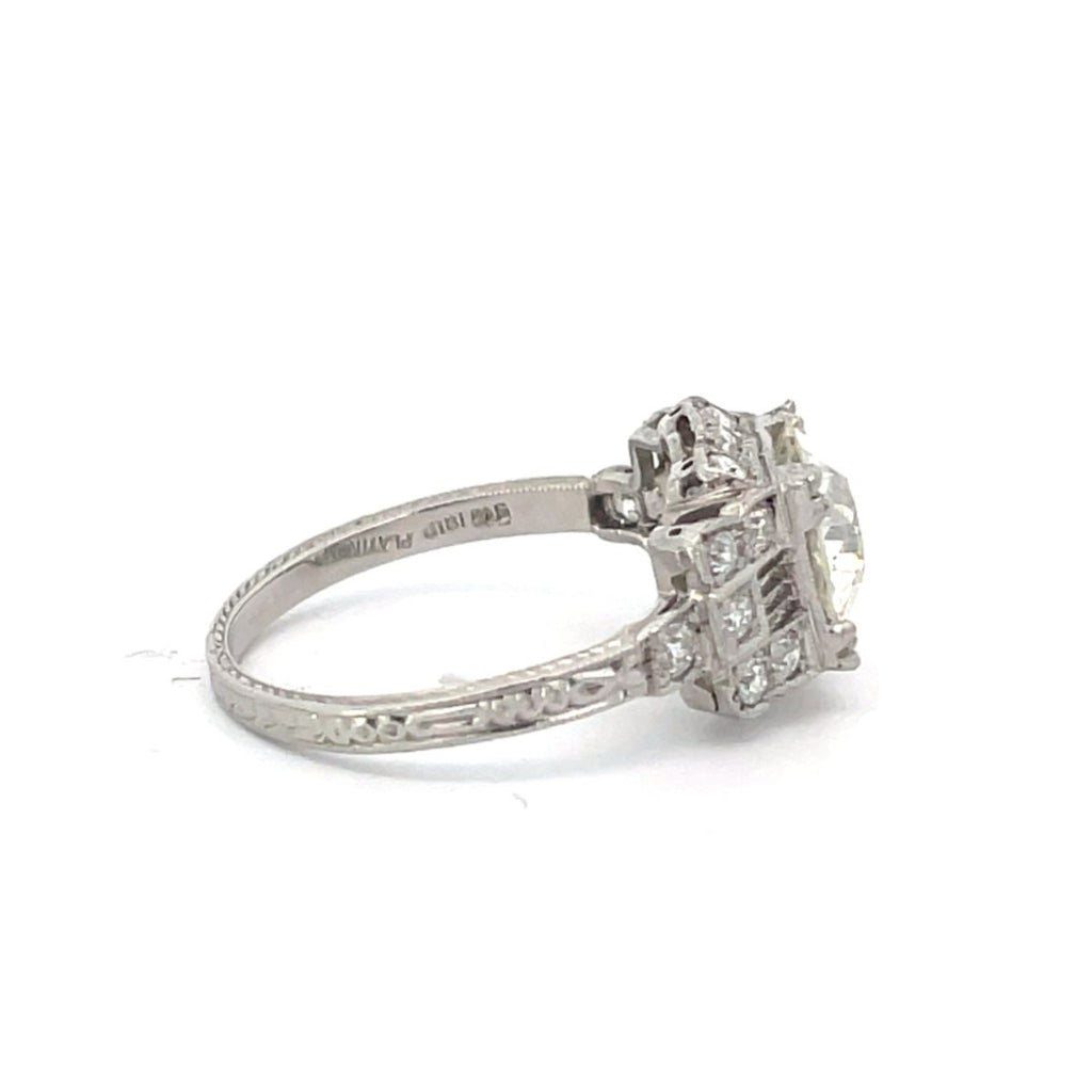Middletown Ring. Antique Edwardian Diamond Engagement Ring, Circa 1910