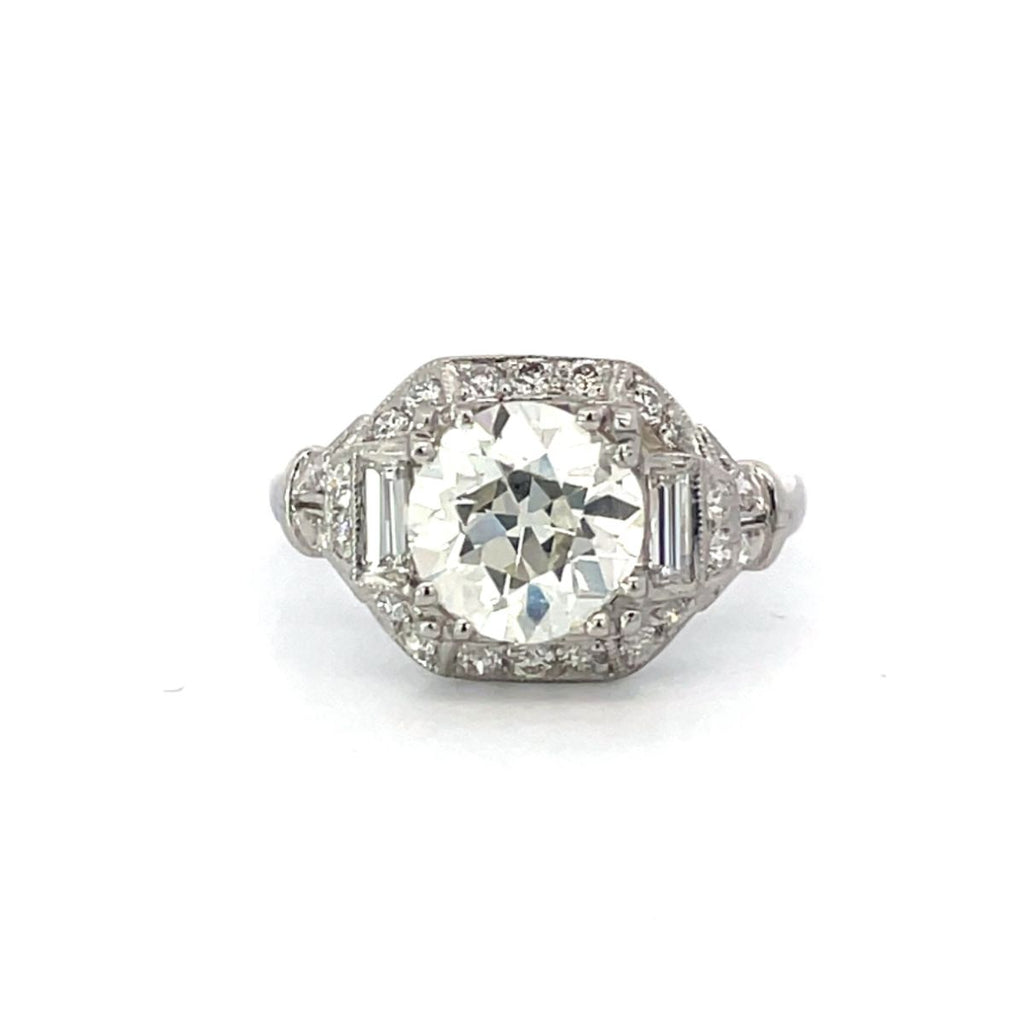 Darfield Ring. Antique Art Deco Diamond Engagement Ring, Circa 1925