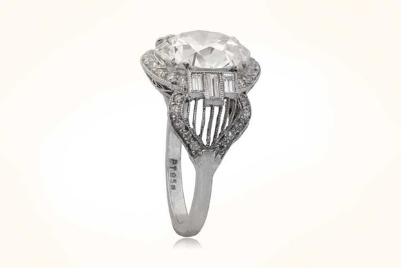 5.12 Carat Art Deco Ring