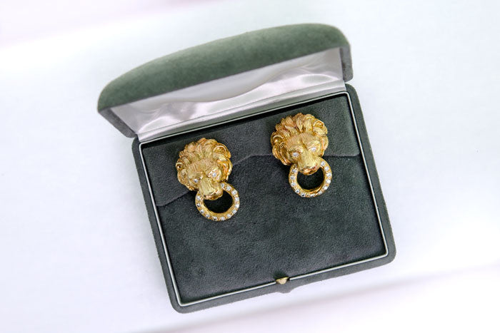 Van Cleef and Arpels Lion Earrings