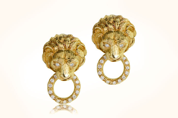 Van Cleef and Arpels Lion Earrings