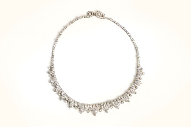 Art Deco Diamond Necklace – Ziva Jewels