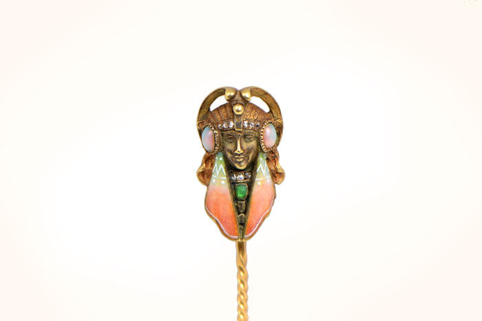 Antique Egyptian Revival Art Nouveau Stickpin