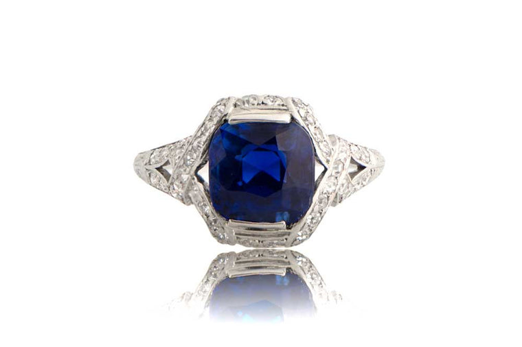 Rare Kashmir Sapphire Ring