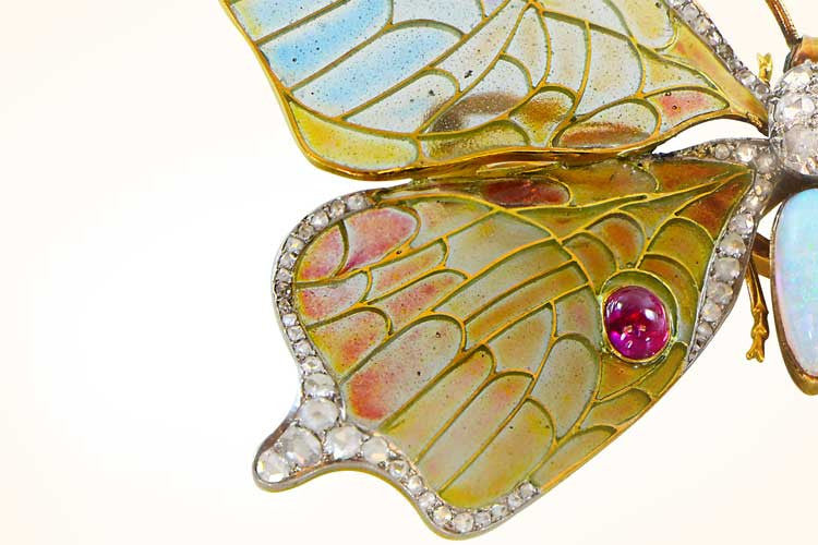 Art Nouveau Butterfly Brooch
