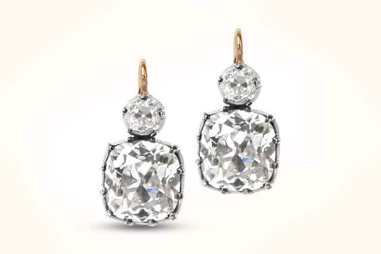 Cushion Cut Stud Earrings