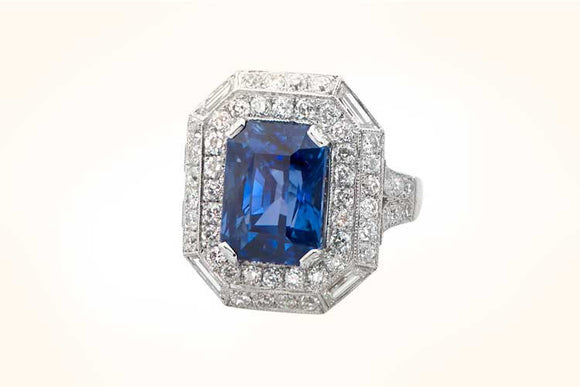 Non Heated Sapphire Ring