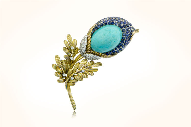 Turquoise Brooch