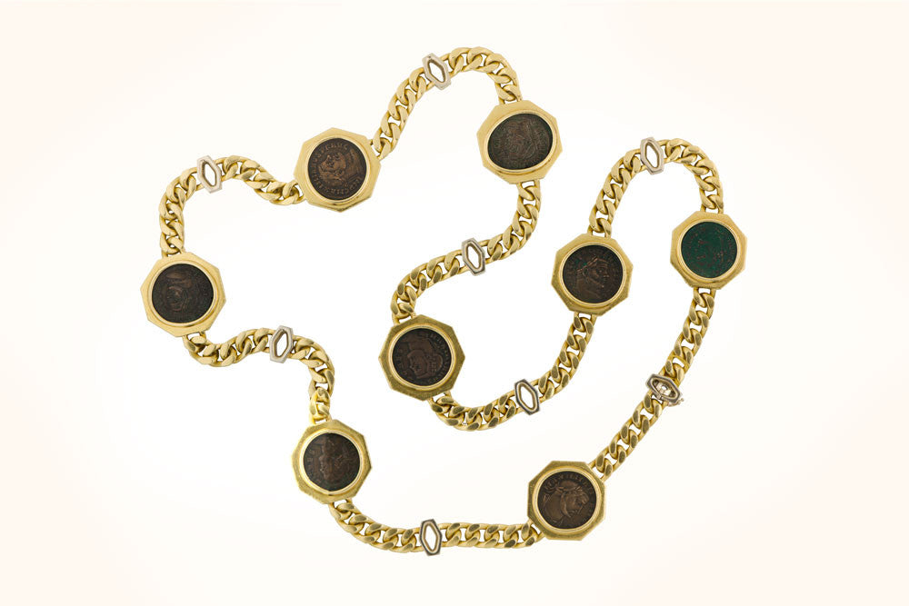 Bvlgari Ancient Coin Yellow Gold Chain Necklace Bulgari Monete at 1stDibs |  bulgari monete necklace price, bulgari coin necklace, bvlgari monete  necklace