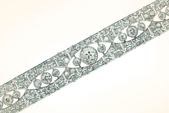 Antique Deco Diamond Bracelet. Circa 1920